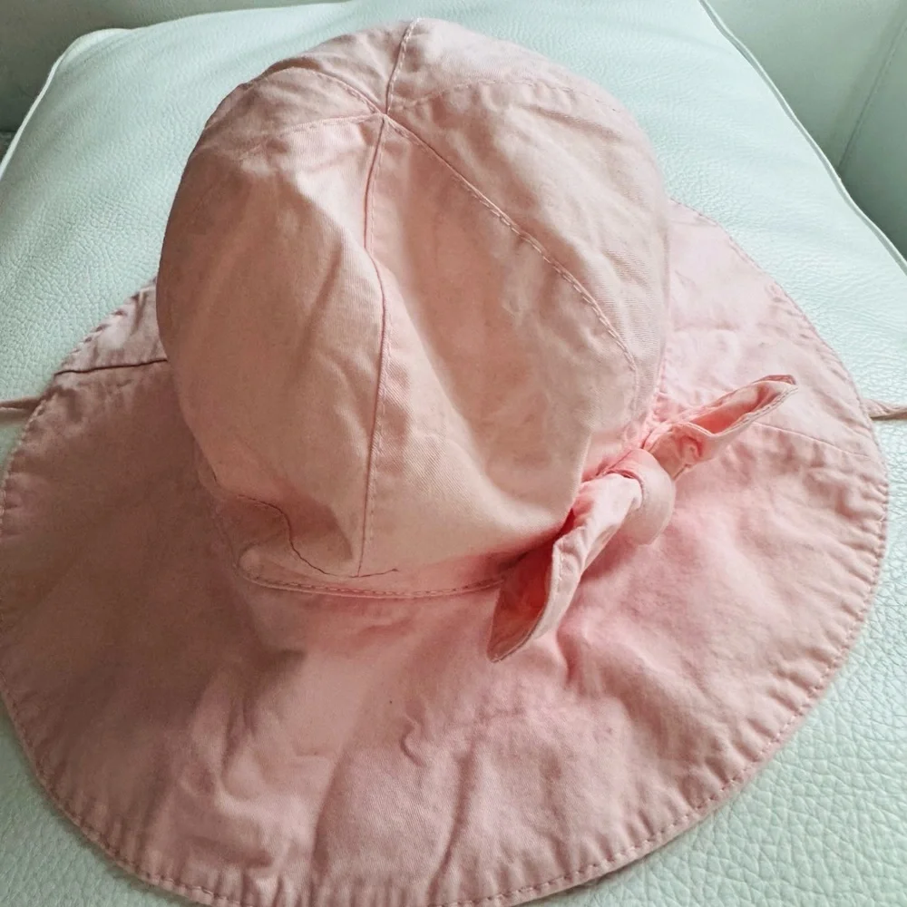 Charming Pink Sun Hat with Bow